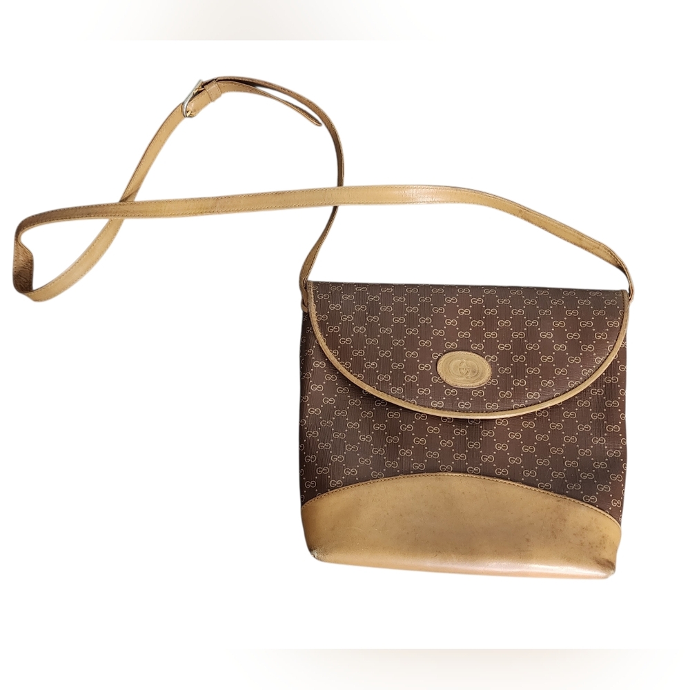 Authentic GUCCI Interlocking Leather Crossbody ba… - image 2